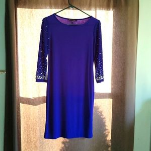 Blue embellished dress size S